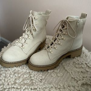 Target Universal Thread Cream Parker Lace-Up Boots
